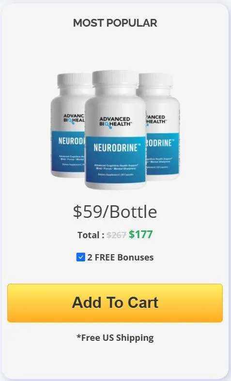 NeuroDrine 3 bottle